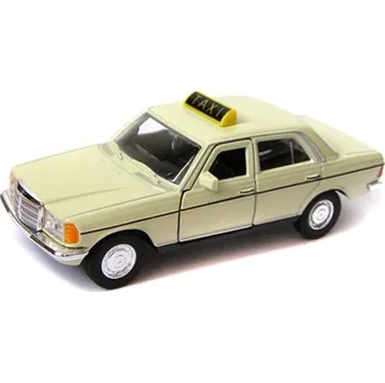 autíčko Welly Mercedes Benz E-Class (230E) W123 TAXI 1:34 krémový
