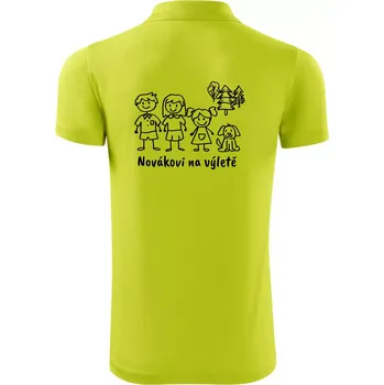 Pánská košile Vaše rodina na výletě - Polokošile Victory sportovní (dresovina) - S ( Limetková )