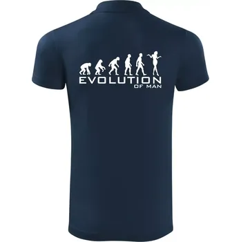 Pánská košile Evoluce muže - Polokošile Victory sportovní (dresovina) - 2XL ( Námořní modrá (velmi tmavá - téměř černá) )