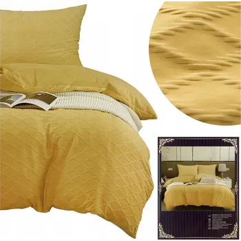 Povlečení Povlečení 160x200 cm Sada 4 dílná z krepované žakárové bavlny Ignazio 02