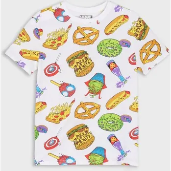 Chlapecké tričko Sinsay - Bavlněné tričko Marvel Comics - bílá - 565AO-00X - 565AO-00X-170