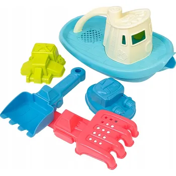 Hračka na písek Plážová sada na hraní 8 dílů /loďka, kyblík, formičky do písku atd.