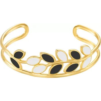 Náramek Dámský ocelový náramek Nature Černobílá elegance