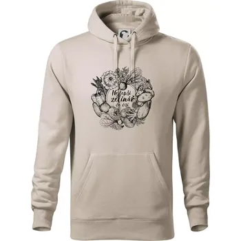 Pánská mikina Nejlepší zelinář ve vsi - Mikina pánská Cape s kapucí - 5XL ( Ledově šedá )