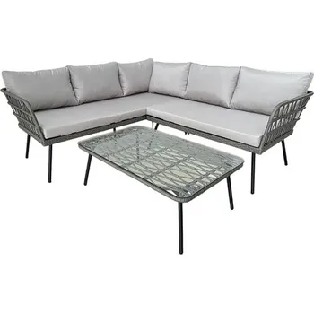 Zahradní sestava Pro-Tech shop Sada zahradního nábytku – šedá + polštáře 62045 ABI3385