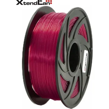 3D tisk XtendLAN PETG filament 1,75mm průhledný červený 1kg