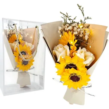 Mýdlo Flamenco Mystique Kytice vonných mýdel v dárkové krabičce s LED osvětlením BUK15