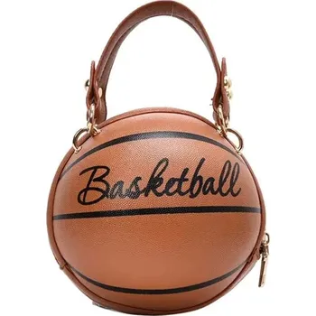 Dámská řetízková crossbody kabelka basketbalový styl | dámská taška - Hnědá