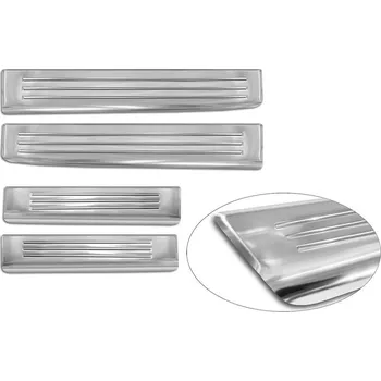 Karosérie Avisa Prahové nerezové lišty Dacia Duster III (od roku 2024>) - stříbrné |