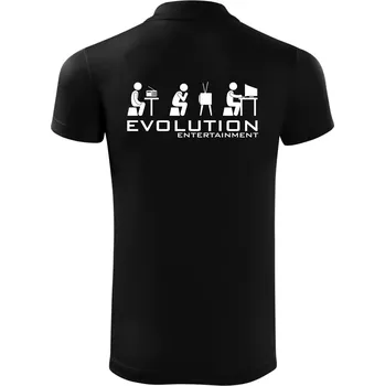 Pánská košile Evoluce zábavy - Polokošile Victory sportovní (dresovina) - L ( Černá )
