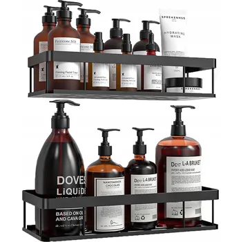 Drátěná police UUlioyer Polička do sprchy, polička sprchová bez vrtání, příslušenství