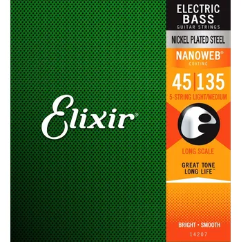 Struna pro hudební nástroj Elixir 14207 Light/Medium + prodloužená záruka 3 roky