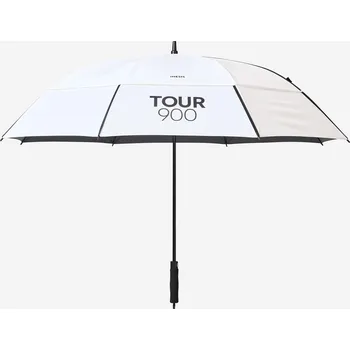 Deštník INESIS Golfový deštník Tour 900 170 cm BÍLÁ|ČERNÁ