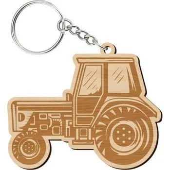 Žertovný předmět Traktor - přívěšek nebo klíčenka s gravírováním pro farmáře- Tričkový.cz