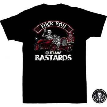 Pánské tričko Tričko pánské Outlaw Bastards Fuck You - velikost XXL