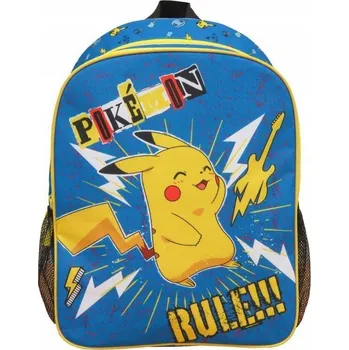Školní batoh Pokémon Brands s více přihrádkami v modré, žluté a zlaté barvě