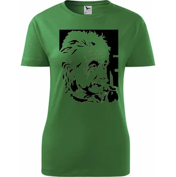 Dámské tričko Zelené dámské tričko Einstein - barva zelená - velikost M