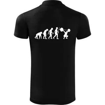 Pánská košile Evolution fitness - Polokošile Victory sportovní (dresovina) - L ( Černá )