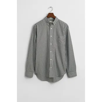 Pánské oblečení KOŠILE GANT REG CLASSIC POPLIN STRIPE SHIRT BLACK