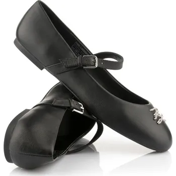 Dámské baleríny BALERÍNY KARL LAGERFELD KARO AUTOGRAPH PUMP BLACK LTHR