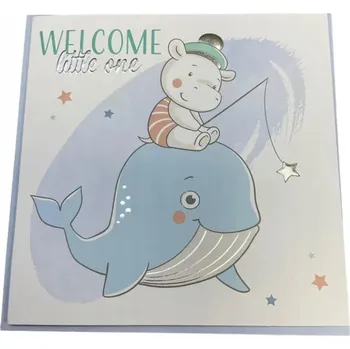 Přáníčko k narození miminka VÍTEJ, MALIČKÝ!