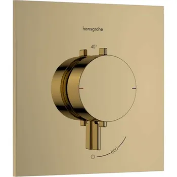 Vodovodní baterie HANSGROHE - Ecostat Comfort E Termostatická baterie pod omítku, leštěný vzhled zlata 33710990