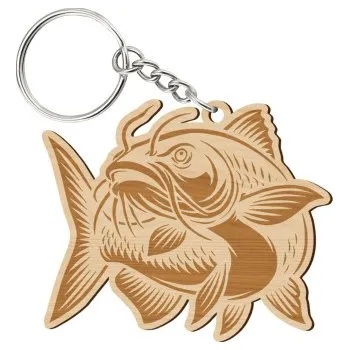 Žertovný předmět Ryba - přívěšek nebo klíčenka s gravírováním pro rybáře- Tričkový.cz