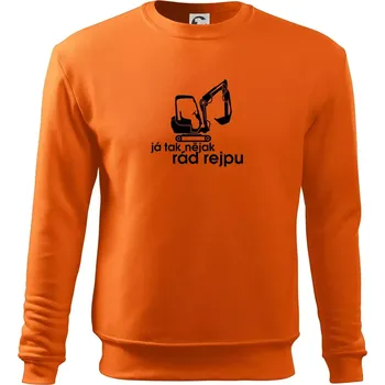 Pánská mikina Já tak nějak rád rejpu - Mikina Essential pánská - L ( Oranžová )