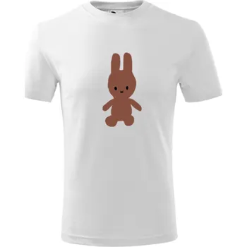 Chlapecké tričko Bílé dětské tričko s plyšákem 1 - barva bílá - velikost 6let