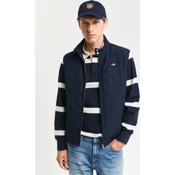 Pánská vesta VESTA GANT QUILTED WINDCHEATER VEST EVENING BLUE
