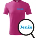 Purpurové dětské tričko Jeník - dětské tričko se jménem - barva purpurová - velikost 10let