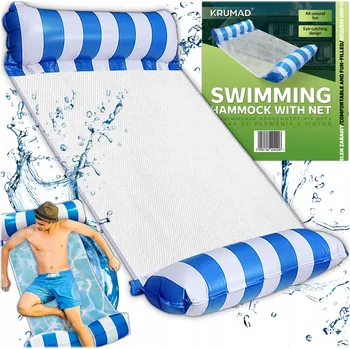 Vodní houpací síť Matrace na plavání Nafukovací Lehátko na pláž k bazénu na vodu