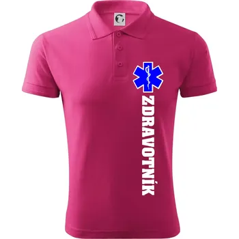 Pánská košile Hvězda života - zdravotník - Polokošile pánská Pique Polo 203 - 5XL ( Purpurová )