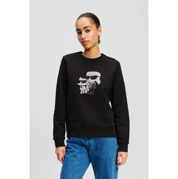 Dámská mikina MIKINA KARL LAGERFELD IKON RS DUO SWEATSHIRT BLACK