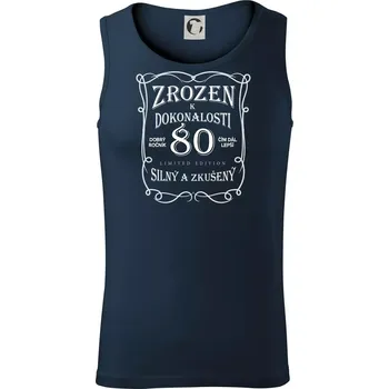 Zrozen k dokonalosti 80 - Tílko pánské Core - XL ( Námořní modrá (velmi tmavá - téměř černá) )