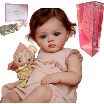 Panenka 55cm realistická reborn silikonová panenka pro miminka