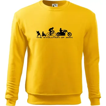 Pánská mikina Evolution of man (Chopper) - Mikina Essential pánská - M ( Žlutá )