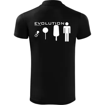 Pánská košile Evoluce ženy - Polokošile Victory sportovní (dresovina) - S ( Černá )