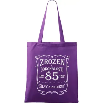Zrozen k dokonalosti 85 - Taška bavlněná - 42 x 38 cm ( Fialová )