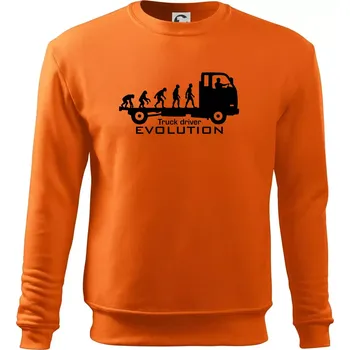 Pánská mikina Truck driver evolution - Mikina Essential pánská - S ( Oranžová )