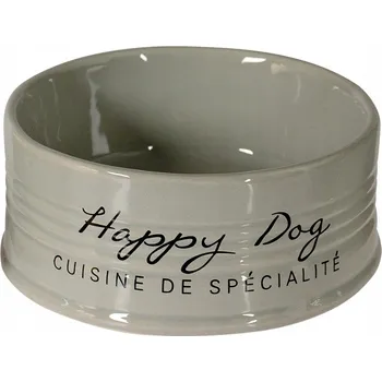 Miska pro psa Jedna keramická miska Duvo+, šedá, 0,3 l