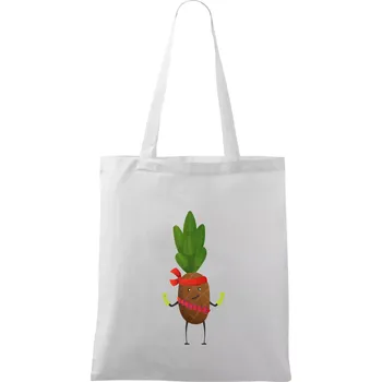 Ananas indián - Taška bavlněná - 42 x 38 cm ( Bílá )