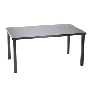 Zahradní stůl Pro-Tech shop Hliníkový zahradní stůl se skleněnou deskou - šedý 150x90x71cm 62193 RIT9514