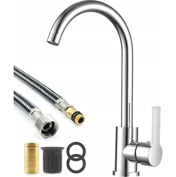 Vodovodní baterie Kuchyňská baterie stojánková Maibang Classic stříbrná