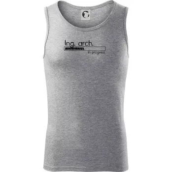 Pánská móda In progress titul Ing. arch. inženýr architekt / inženýrka architektka - Tílko pánské Core - M ( Tmavě šedý melír )