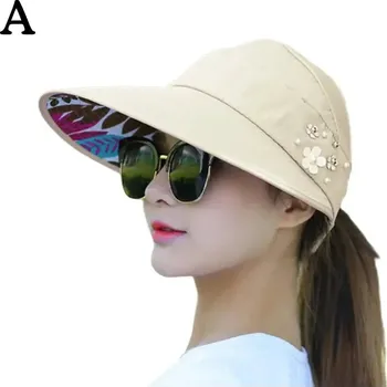 Klobouk Velký dámský letní klobouk - Béžový