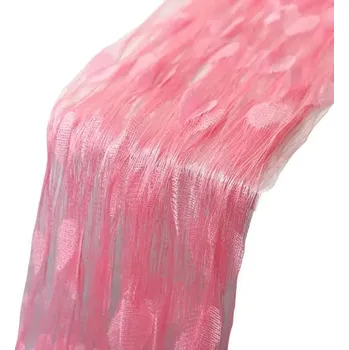 Sprchový závěs Provázková záclona | provázkový závěs, 2 x 1 m, 1 ks - Růžová