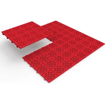 Venkovní dlažba Pro-Tech shop Dlažba na terasu plastová ATENA 30 x 30 cm 11 ks 1m2, červená 60171 Z260141PG011*