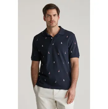 POLOKOŠILE GANT EMBROIDERED GRAPHIC POLO EVENING BLUE