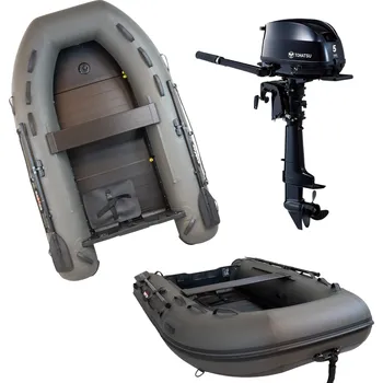 Vodní sport Akční set! Člun Raptor 300 X Wide Carbon Green Alu + Lodní Motor Tohatsu 5D DS